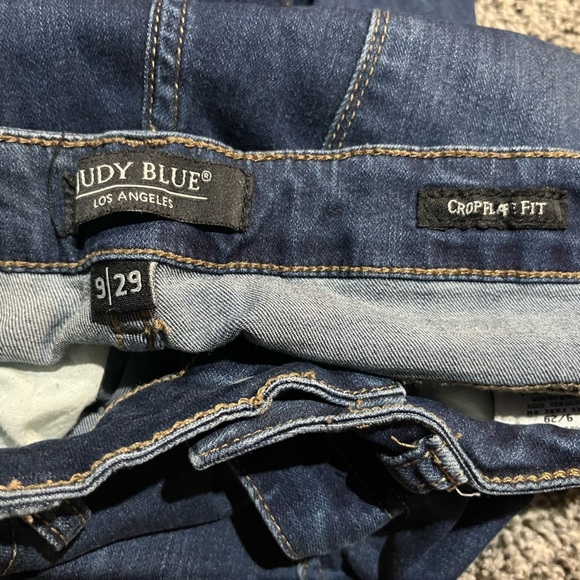 Judy Blue cropped Flare Jeans Women 9/29 denim Raw Hem  Boho Western - Picture 3 of 5